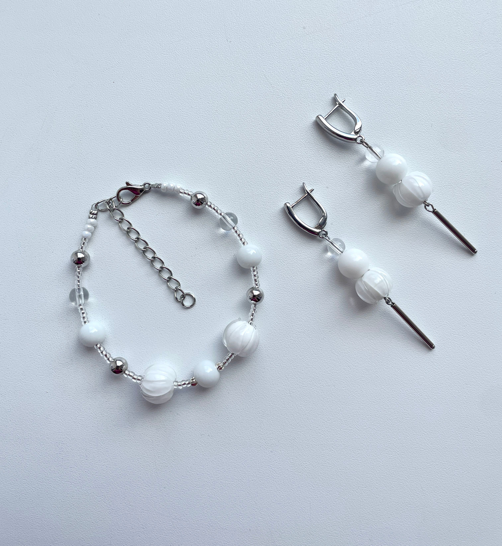 Серьги из муранского стекла