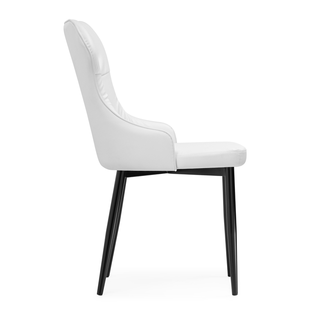 Стул на металлокаркасе Woodville Neli white, black