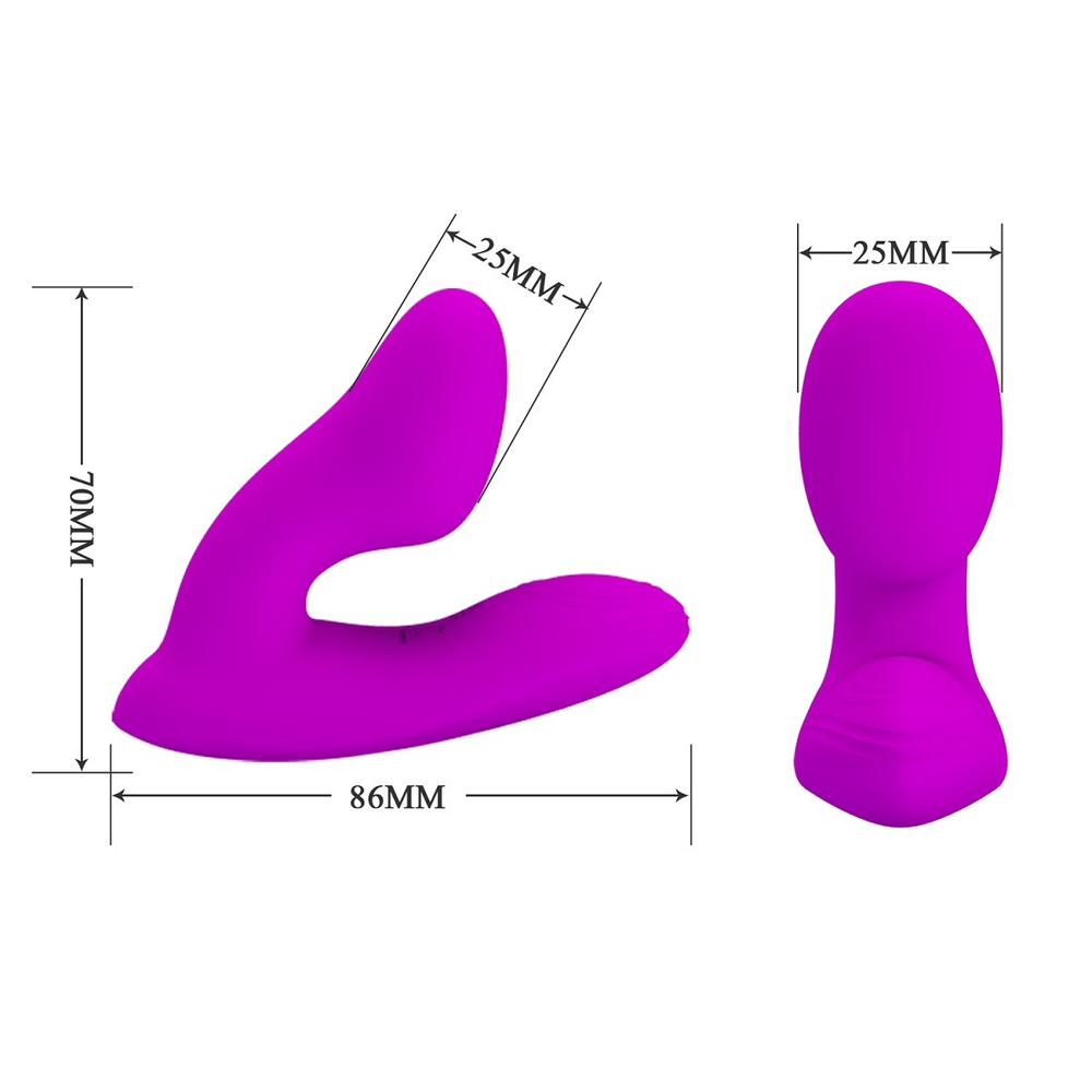 Вибростимулятор Pretty Love Melvin точки G и клитора с ПДУ розовый