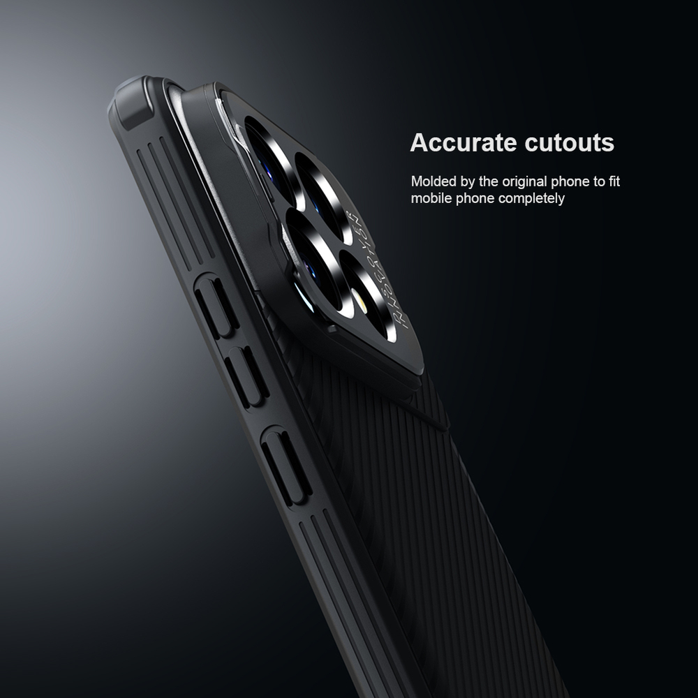 Чехол от Nillkin с металлической откидной крышкой для камеры на Xiaomi Poco F6 Pro, серия CamShield Prop Case (версия Camera-visible)