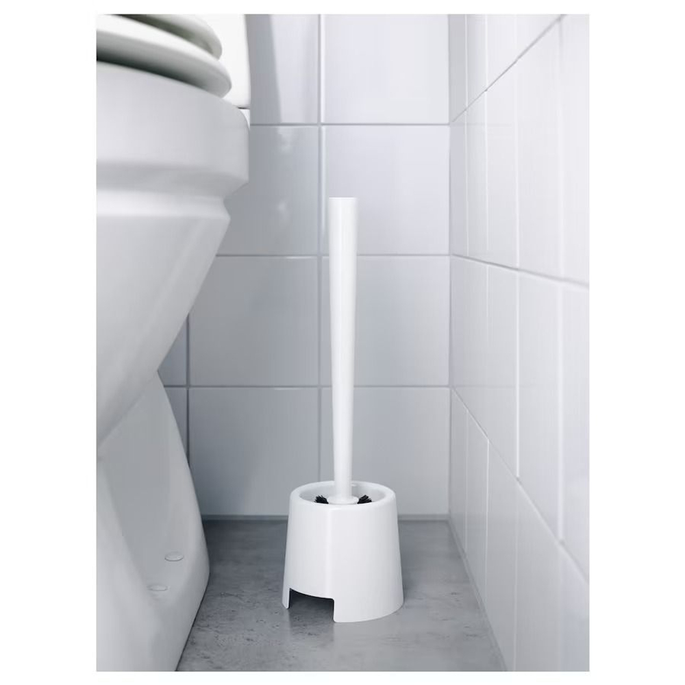 Ерш/держатель для унитаза BOLMEN, белый IKEA BOLMEN (Из Финляндии)