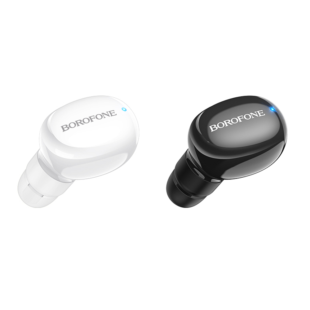 Bluetooth - гарнитура Borofone BC34 mono, BT5.0, 40mAh White