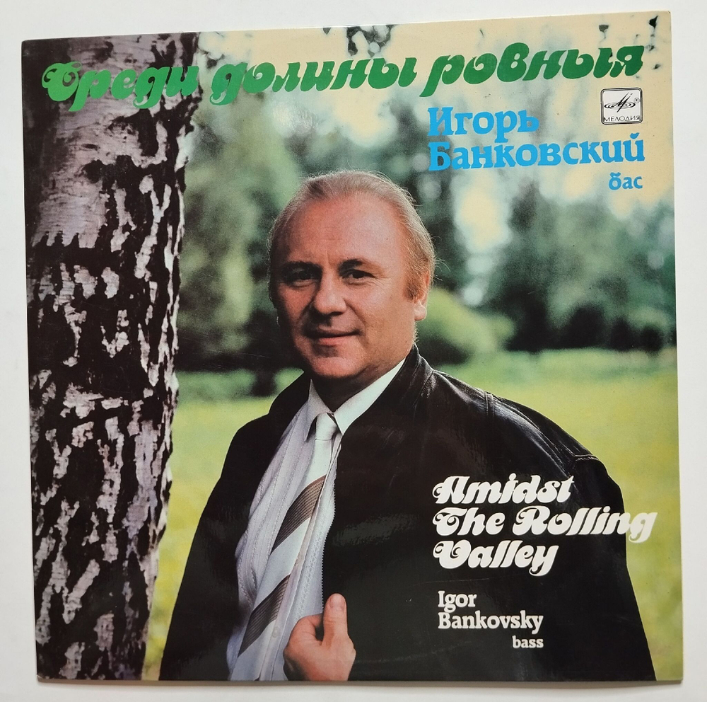 Винтажная виниловая пластинка LP Игорь Банковский Среди долины ровныя (СССР 1991)