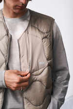 Жилет Blue Monte Gourd-Patterned Down Vest "Highland Barley Yellow"