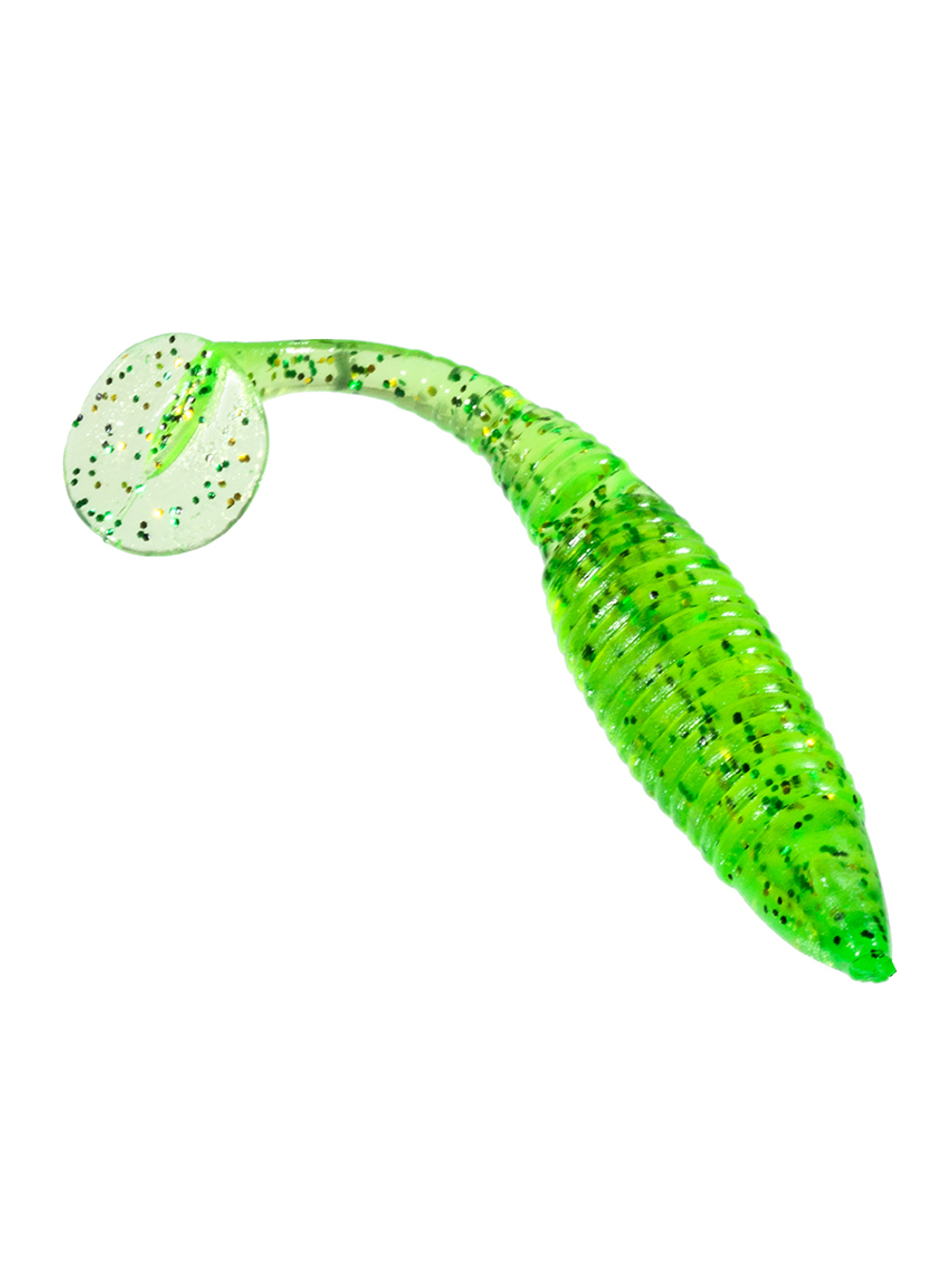 Приманка ZUB-WIBRA  90мм(3,5")-5шт, (цвет 351) шартрез с блестками