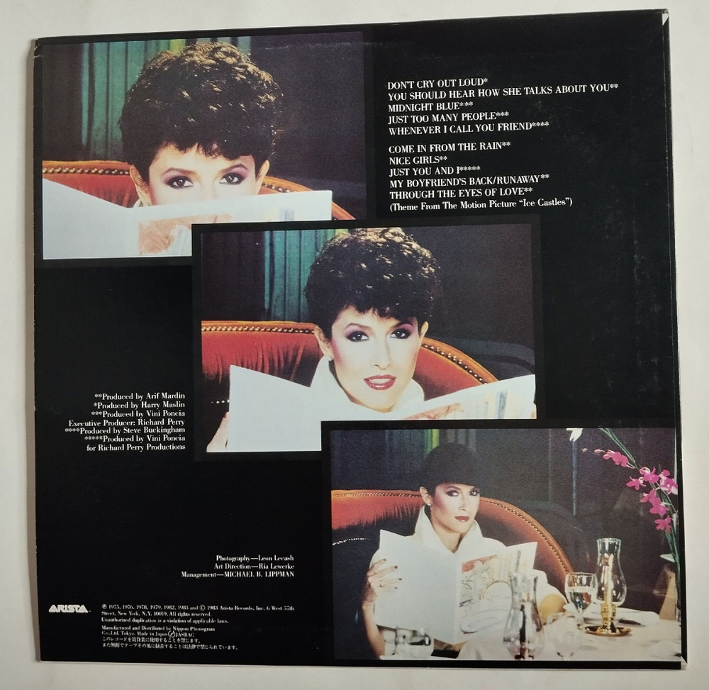 Винтажная виниловая пластинка LP Melissa Manchester Greatest Hits (Japan 1983) (No Obi)