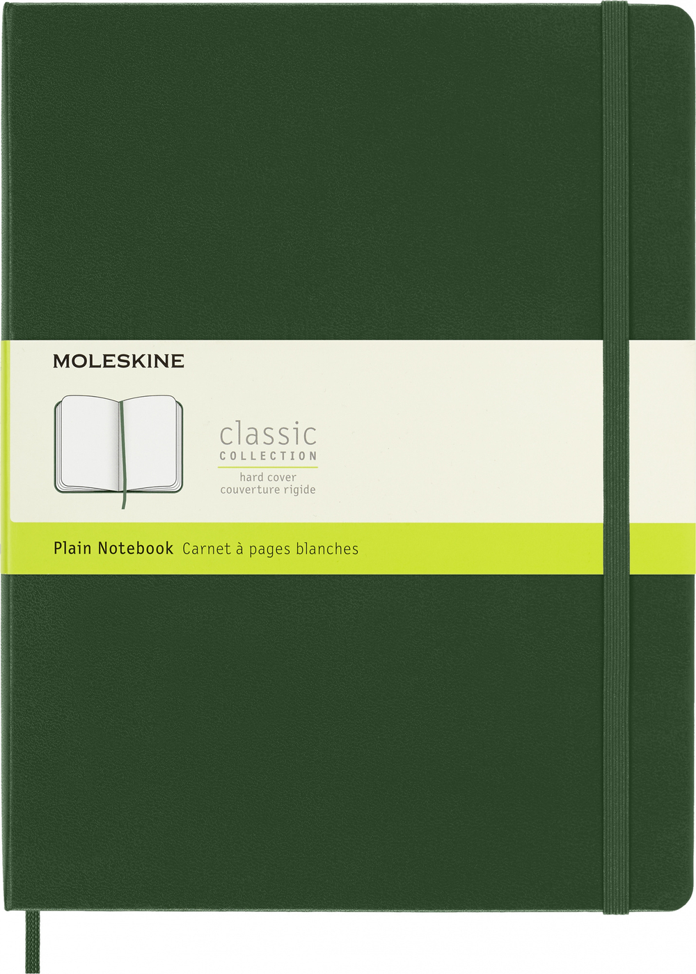Блокнот Moleskine Classic (QP092K15) 19х25cм 192стр. нелинованный твердая обложка зеленый