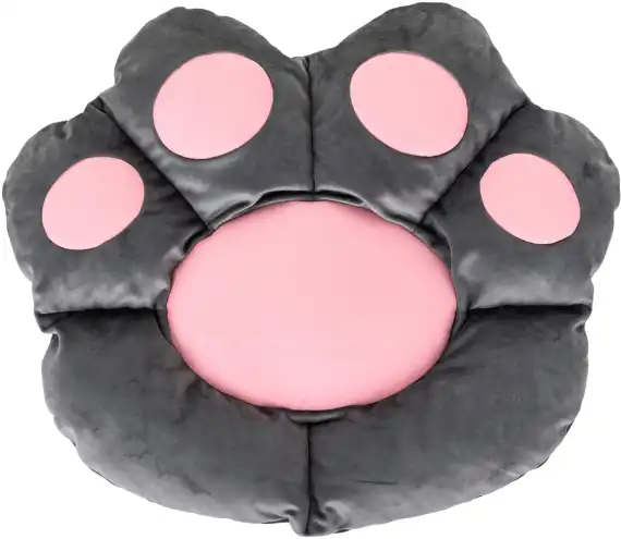 Кресло игровое Knight Catzy серый/розовый экокожа с подголов. крестов. пластик пластик белый