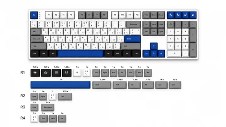 Набор клавиш Geekboards «Blue Shift»