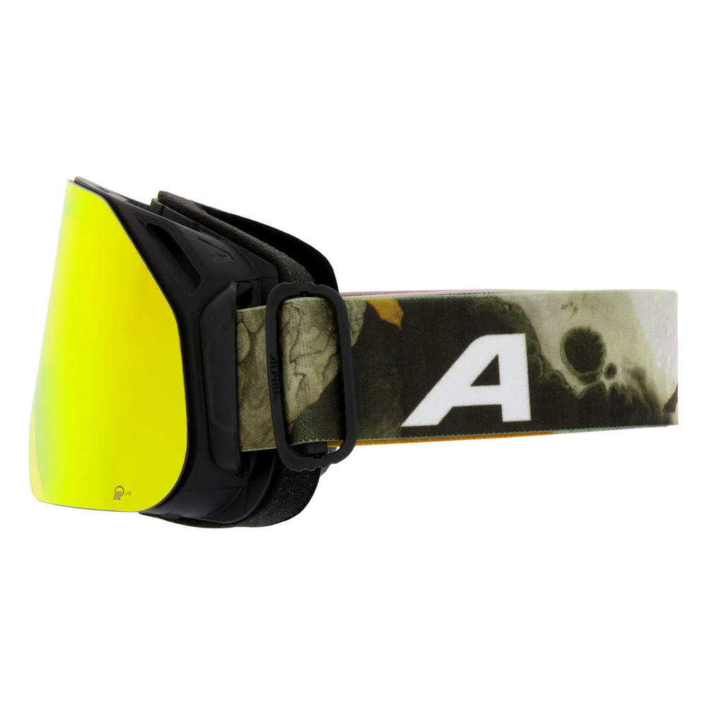 Очки горнолыжные ALPINA Blackcomb Q-Lite Michael Cina Black Matt/Q-Lite Orange S2 (б/р)