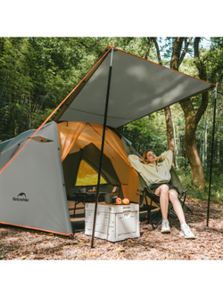 Палатка Naturehike KOTA 4, 8-местная, алюминиевый каркас, темно-зеленая