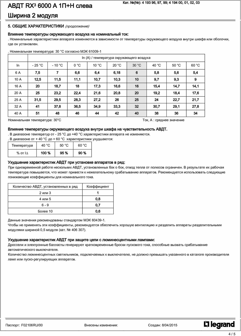 УЗО Выключатель дифференциального тока RX3 1P+Н 30мА 16А (AC) Legrand, 419399