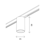Светильник трековый SUPER5 LED 1х5W