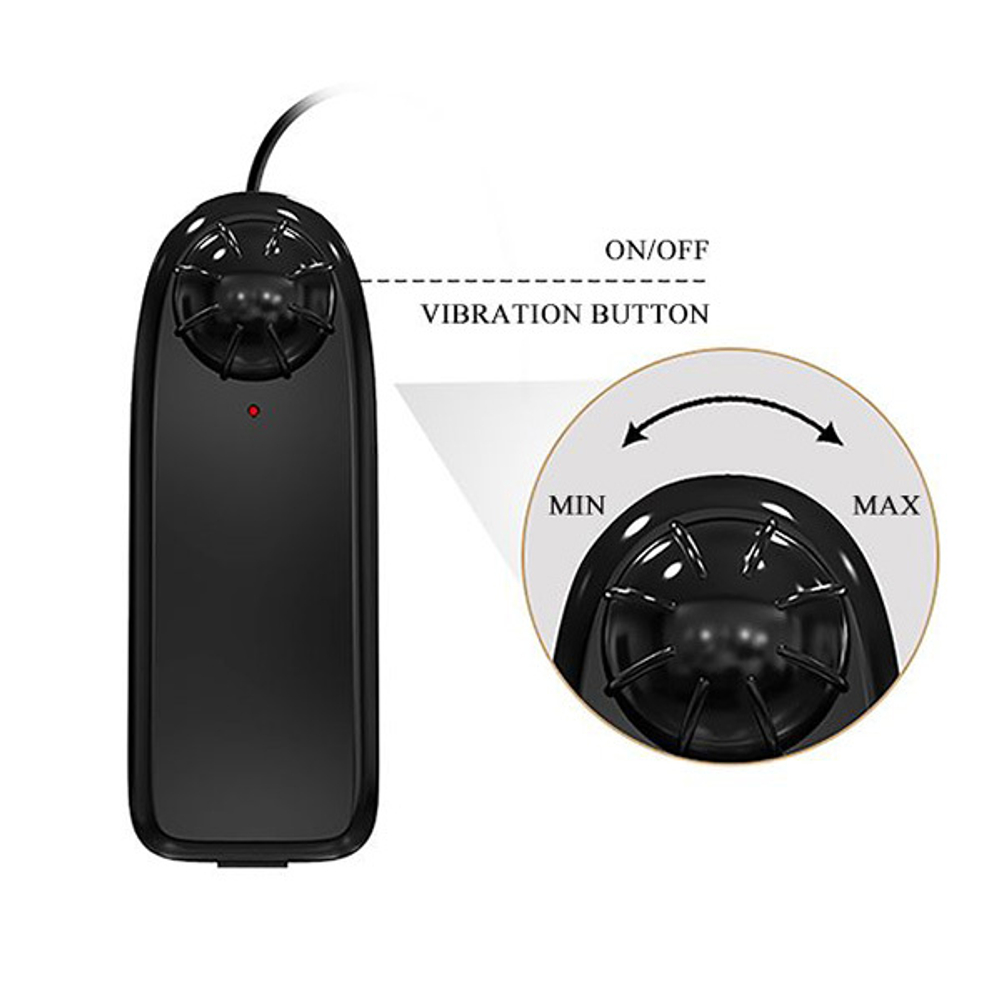 Телесный вибратор-реалистик 19,4см Baile Zebulon BW-008108ZR
