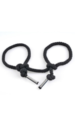 Набор для бондажа "Beginners Silk Rope Black" (Цвет: черный)
