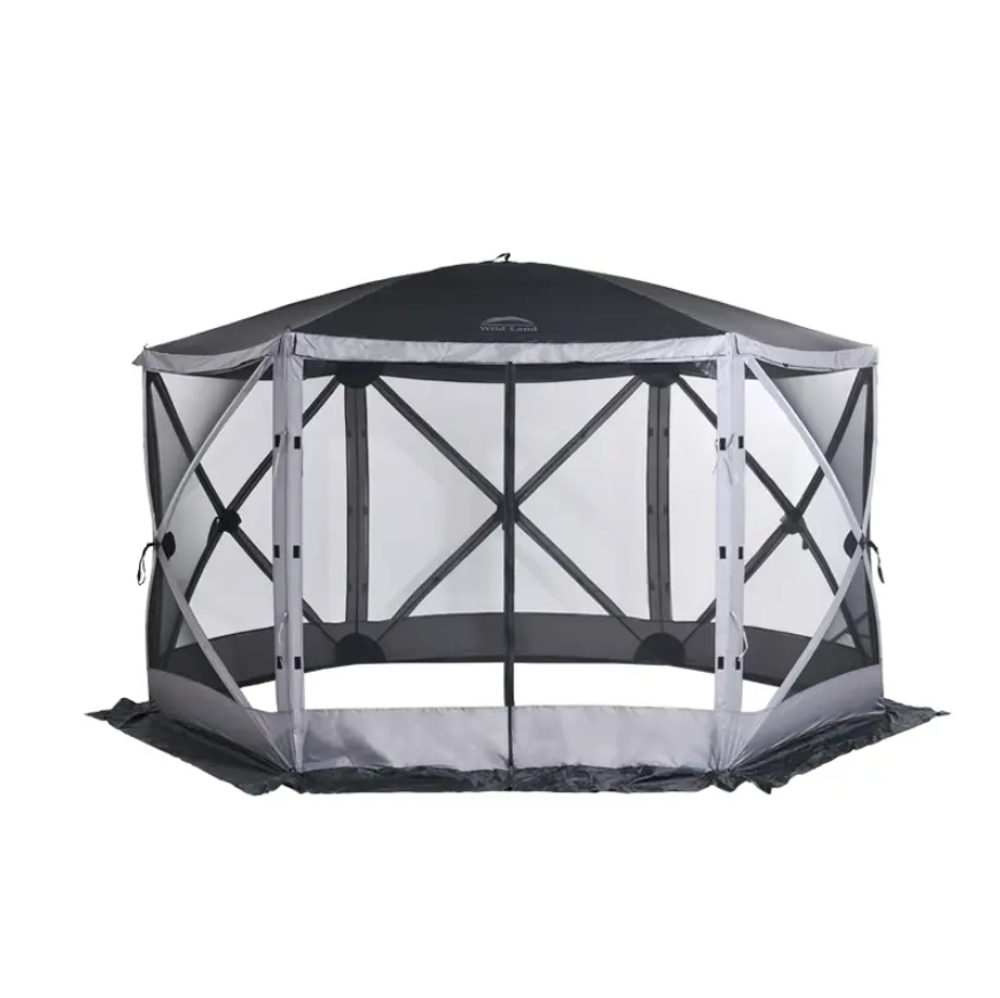 Шатер Wild Land Hub screen house 600, коричнево-бежевый, со стенками