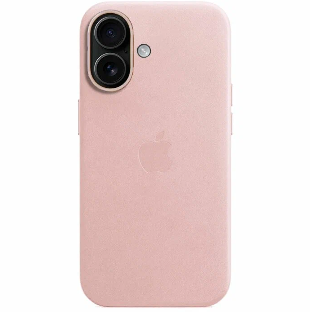 Leather Case MagSafe для iPhone 16-Розовая
