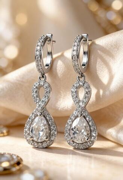 Ювелирные серьги из серебра 925 пробы