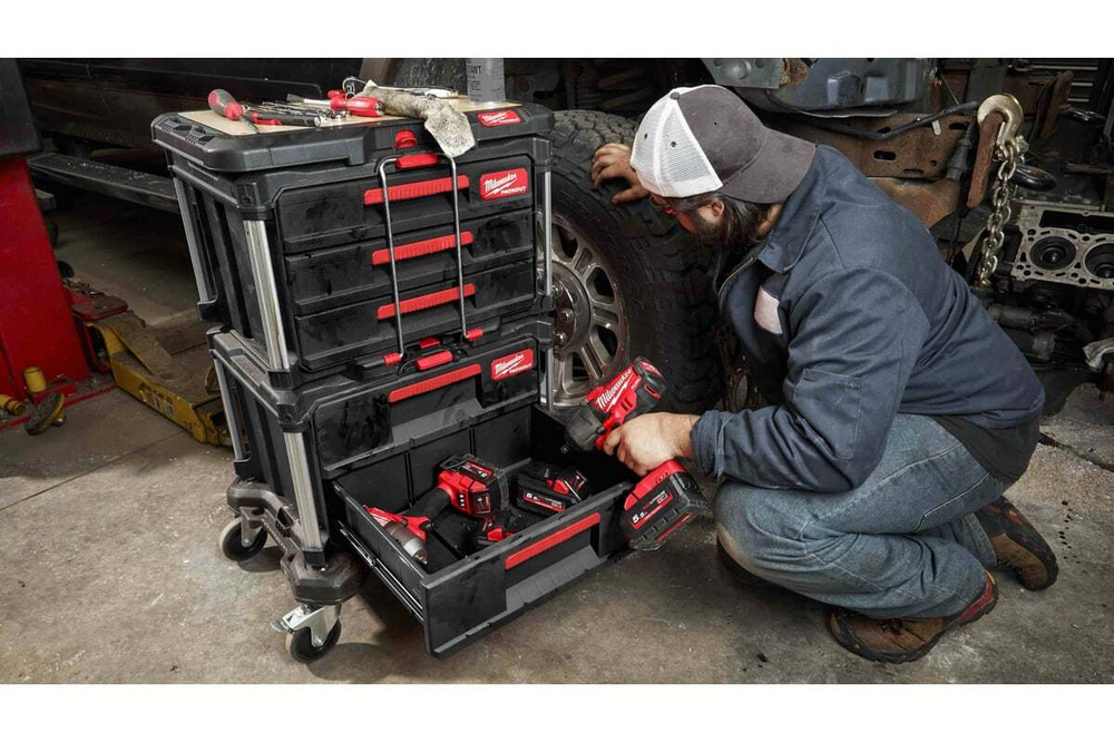 Ящик с 2-мя выдвижными отсеками Milwaukee PACKOUT 4932472129