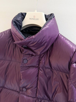 Женский укороченный пуховик Moncler — фиолетовый — фото 4
