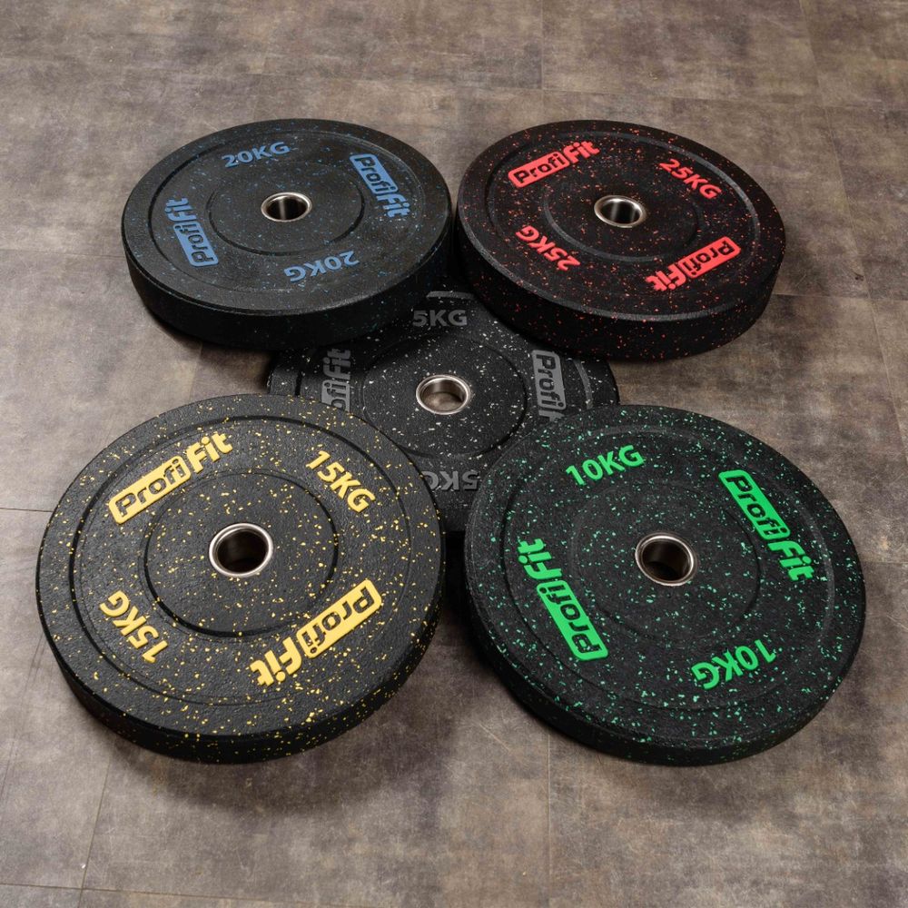 Диск для штанги (резиновая крошка) D51 мм PROFI-FIT 25 кг