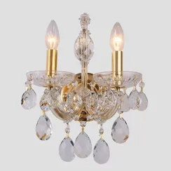 Бра Isabel ISABEL AP2 GOLD/TRANSPARENT Crystal Lux