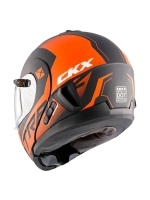 Шлем модуляр CKX TRANZ с 2мя визорами, подогрев(orangeXS)