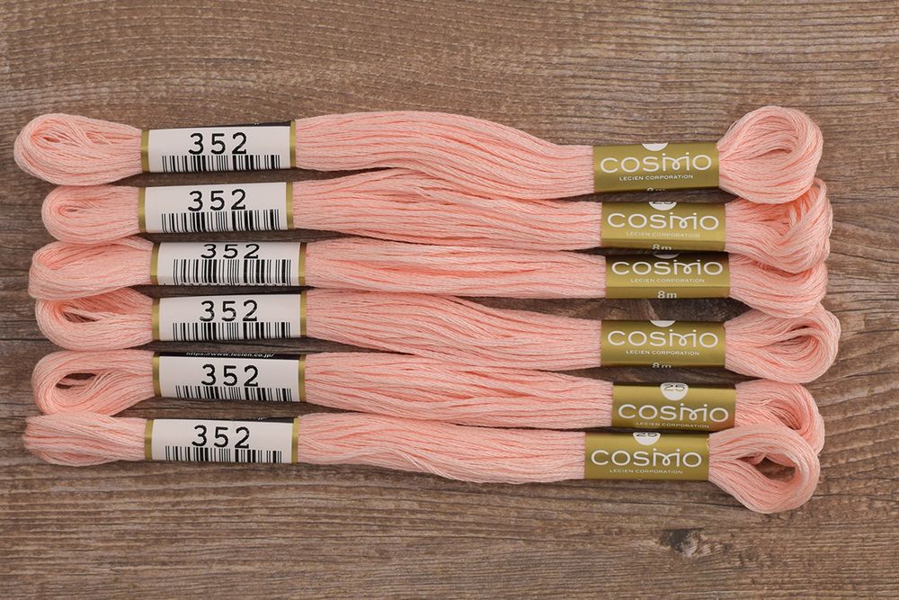 Мулине Lecien Cosmo, цв. 0352 / 6 мот. по 8 метров, в 6 сложений