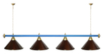 Лампа STARTBILLIARDS 4 пл. (плафоны зеленые,штанга золотая,фурнитура золото)