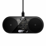 Беспроводное зарядное устройство Baseus LED Display 2in1 для Phone+Pods WXSX010101 черное