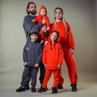 Худи оверсайз "Вb team" Яркий коралл женское