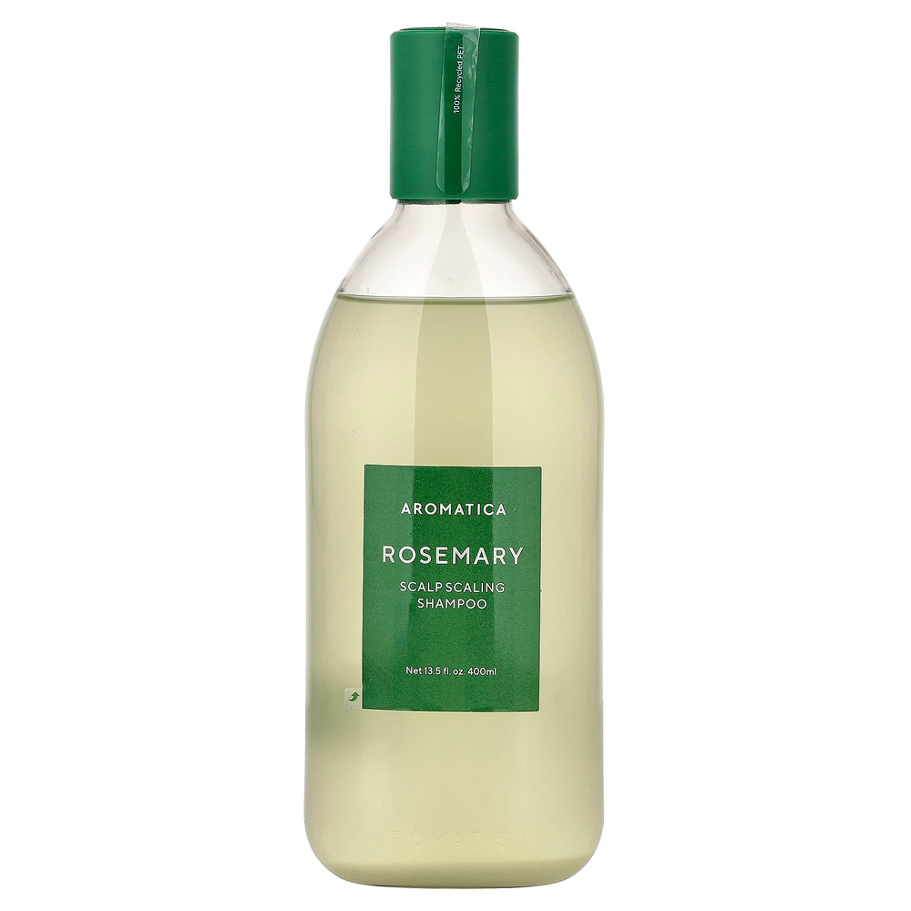 Aromatica, Шампунь для снятия чешуек и кожи головы, розмарин, 400 мл (13,5 жидк.)