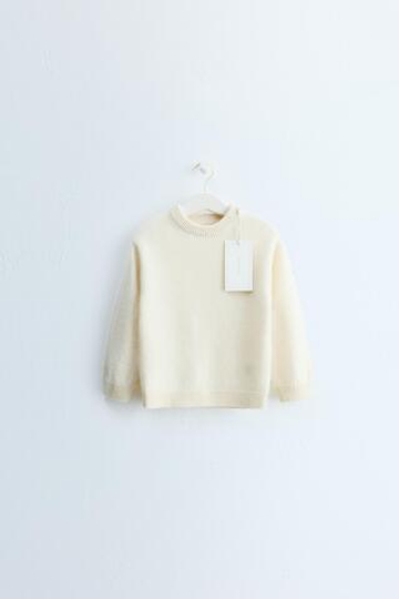 ZARA TIMELESS — СВИТЕР ИЗ 100% КАШЕМИРА, ЦВЕТ СЛОНОВОЙ КОСТИ