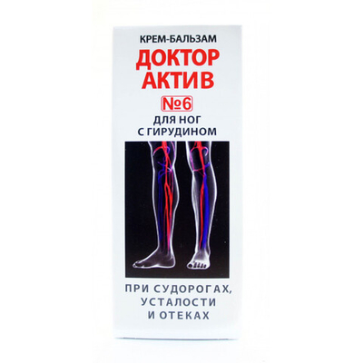 Крем-Бальзам, Доктор Актив№6, 75мл, ЗЕЛЕНАЯ УЛИЦА