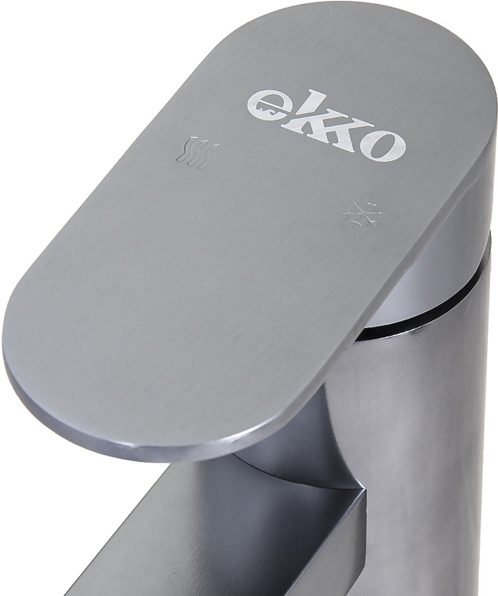 СМЕСИТЕЛЬ EKKO ДЛЯ РАКОВИНЫ E1081-21 ТЕМНО-СЕРЫЙ
