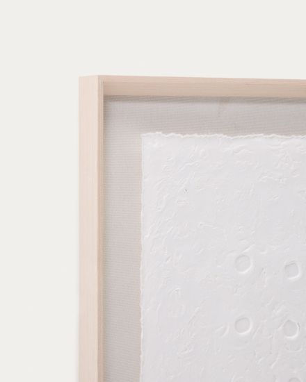 Olvin Абстрактная картина на белой бумаге с рельефным рисунком 73,6 x 93,6 см