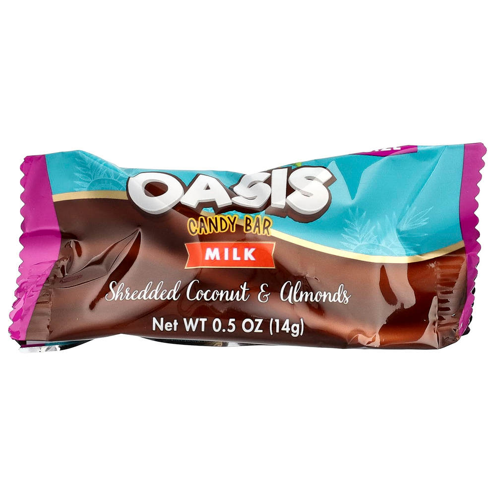 ChocZero, Oasis, шоколадный батончик, молоко, кокос и миндаль, 16 мини-батончиков в индивидуальной упаковке, 14 г (0,5 унции) каждый