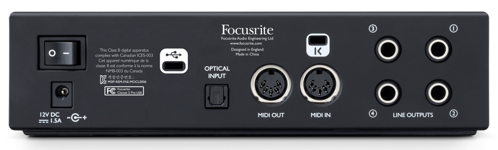 FOCUSRITE Clarett 2Pre USB интерфейс, 10 входов/4 выхода