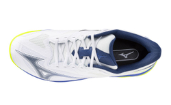 Теннисные кроссовки Mizuno Wave Exceed Court AC - white/dazzling blue/light yellow