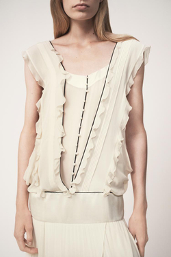 ZARA ПЛАТЬЕ С ВОЛАНАМИ — THE ITEM, ЭКРЮ