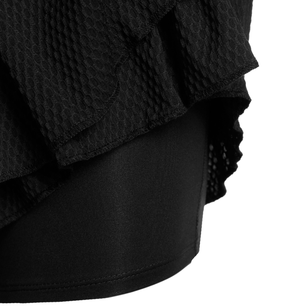 Женская теннисная юбка Lucky in Love Wavy Pleat Tier Skirt Women - Black