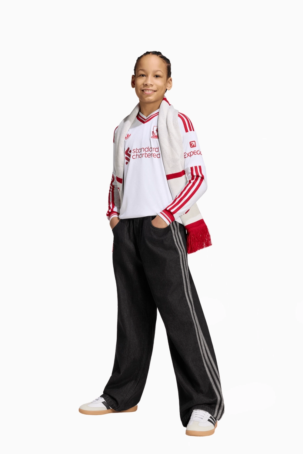 Футболка с длинными рукавами adidas Originals Liverpool FC 26/27 Away Junior - белый