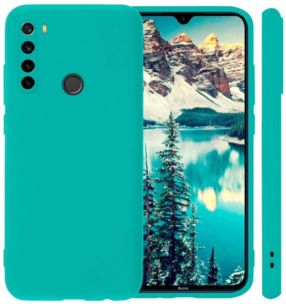 Мягкий Soft Touch чехол из силикона для XIAOMI REDMI NOTE 8T с бархатной подкладкой