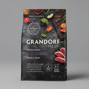Сухой корм GRANDORF Fresh Dog Adult MINI Duck&Sweet Potato для собак мелких пород из свежего мяса утки с бататом