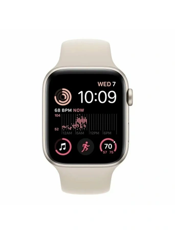 Умные часы Apple Watch SE 2023 44 мм, Starlight Aluminium, Starlight Sport Band - M/L