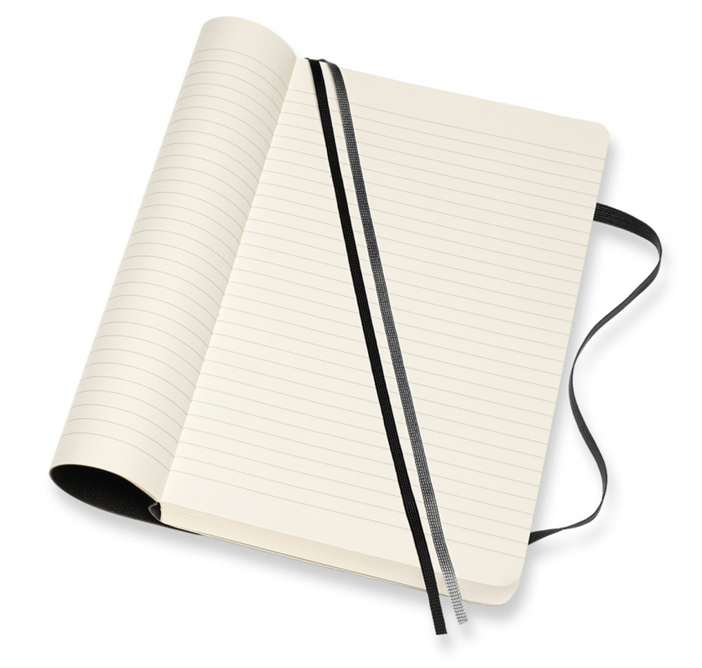 Блокнот Moleskine Classic Soft Expended (QP616EXP) 13х21см 400стр. в линейку, мягкая обложка, черный