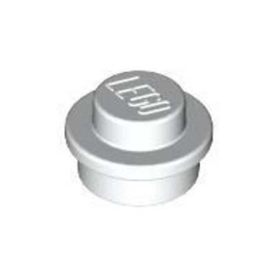 Lego Плитка 1x1 круглая (белый) 4073 / 614101