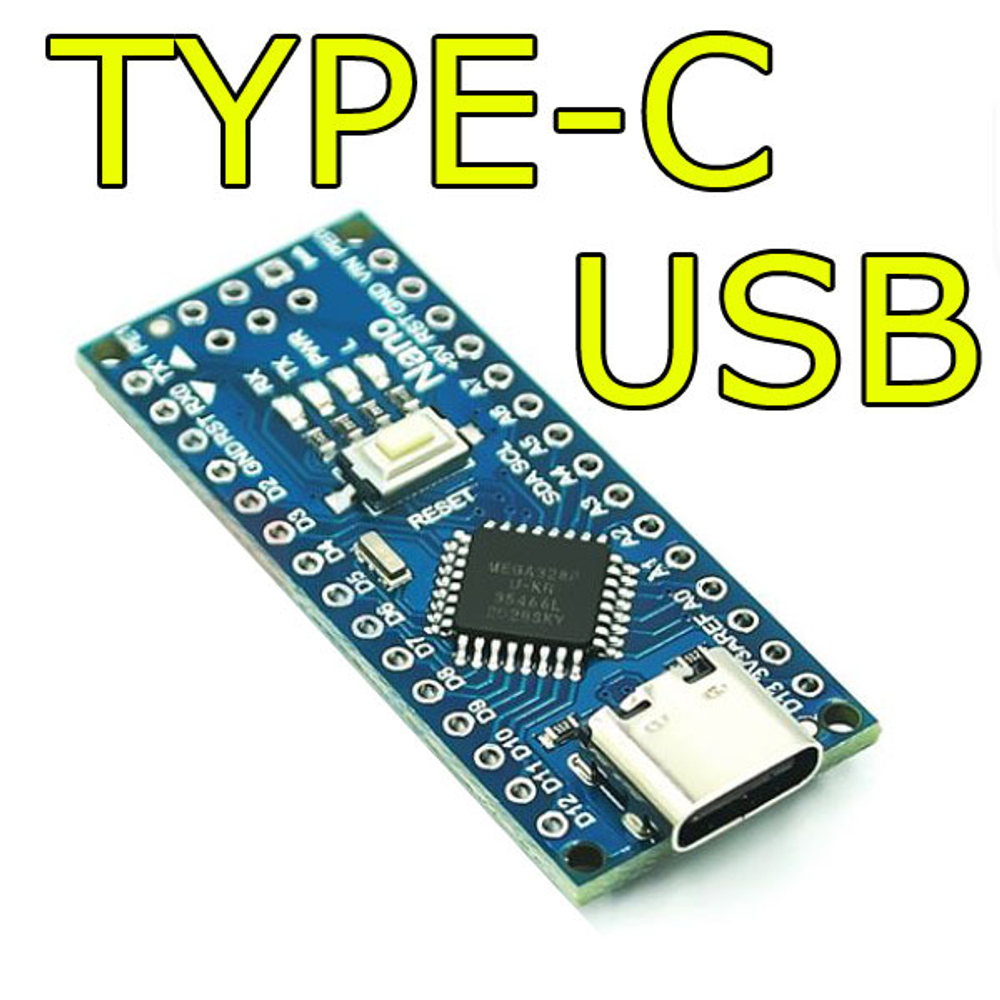 Микроконтроллер Arduino Nano 3.0 (CH340G)/TYPE-C