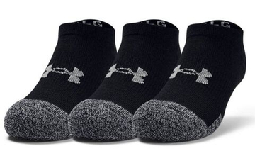 Теннисные носки Under Armour Youth HeatGear No Show Socks 3Pack - черный