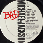 Michael Jackson - Bad (Голландия 1987г.)